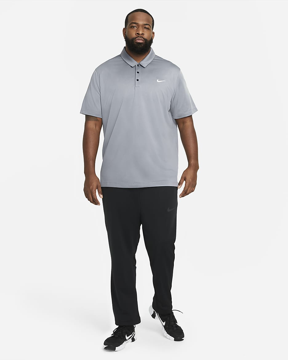 Polo de fútbol para hombre Nike - Gris azulado/Negro/Blanco