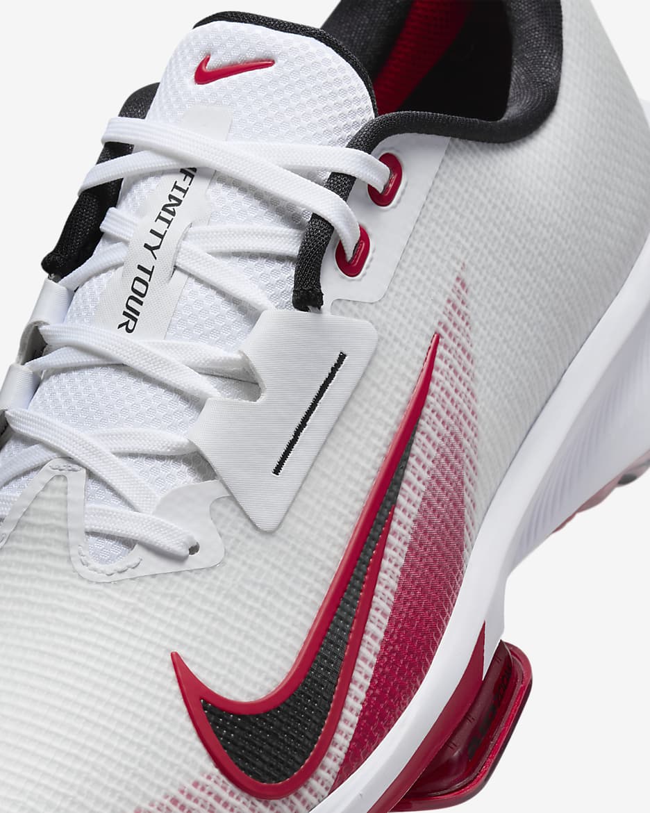 Chaussure de golf Nike Infinity Tour 2 - Blanc/University Red/Pure Platinum/Noir