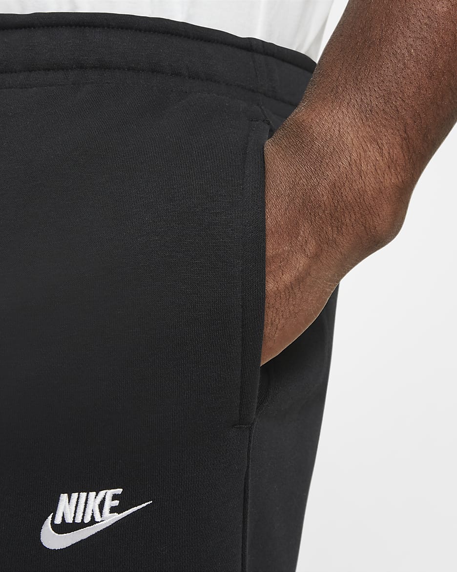 Pantalon Nike Sportswear Club Fleece pour Homme - Noir/Noir/Blanc