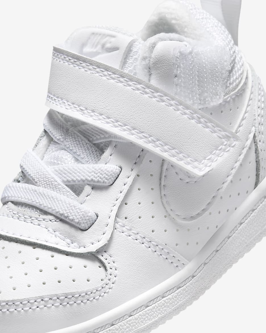 Nike Court Borough Mid Baby/Toddler Shoes - White/White