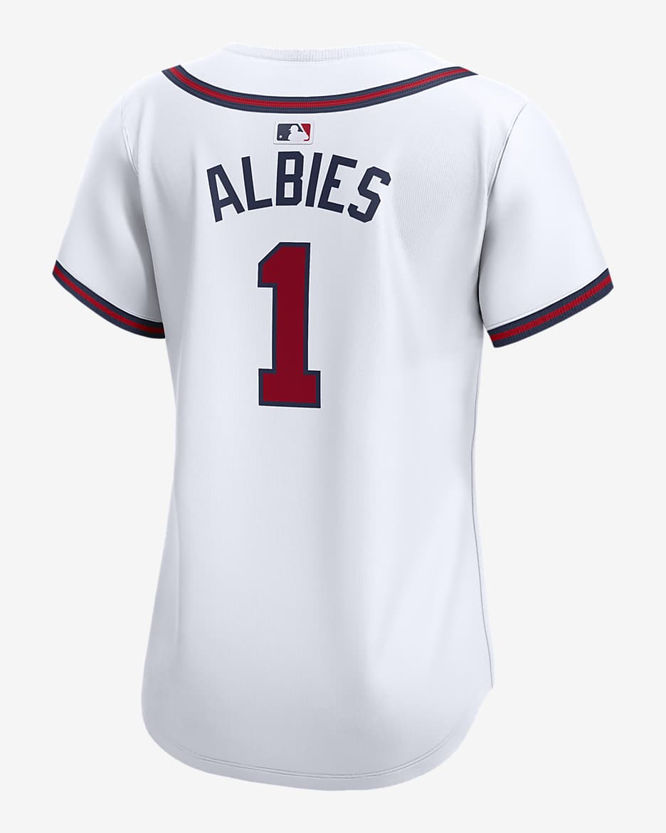 Ozzie Albies Atlanta Braves Women's Nike Dri-FIT ADV MLB Limited Jersey - White