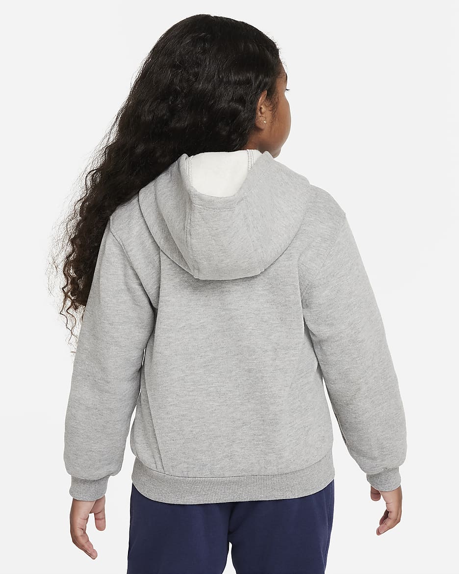 Nike Sportswear Club Fleece Little Kids' Pullover Hoodie - Grey