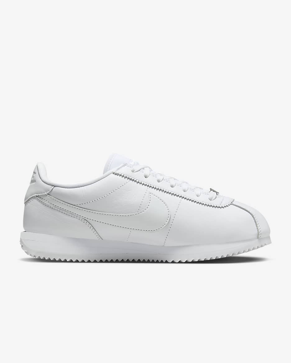 Nike Cortez 23 高級皮革鞋款 - 白色/白色