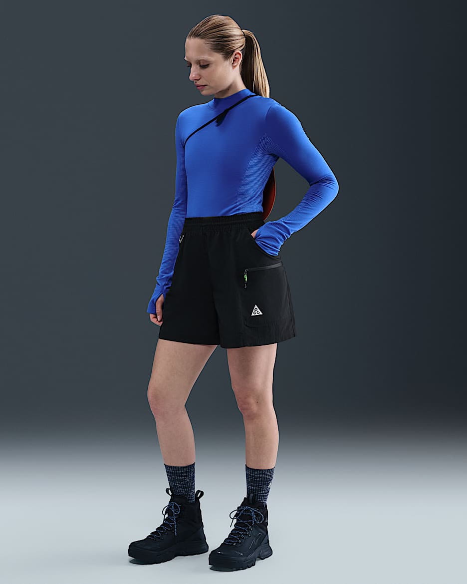 Shorts para mujer Nike ACG "Death Bloom" - Negro/Antracita/Blanco cumbre