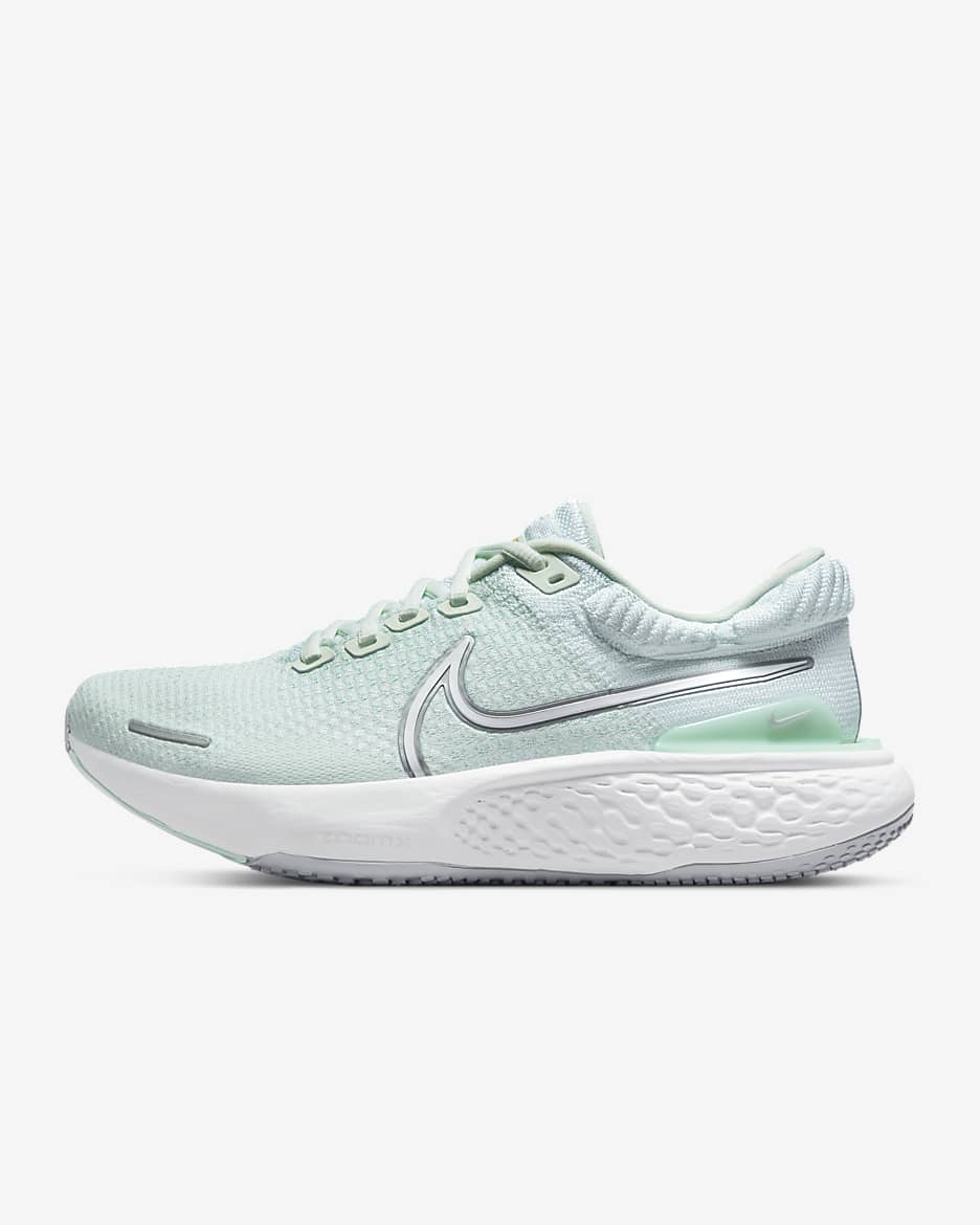 Nike Invincible 2 Women's Road Running Shoes - Barely Green/Metallic Silver/Mint Foam/White