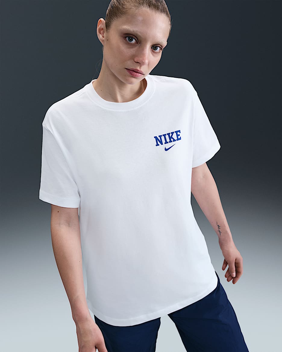 Nike Sportswear Women's T-shirt - White/Game Royal