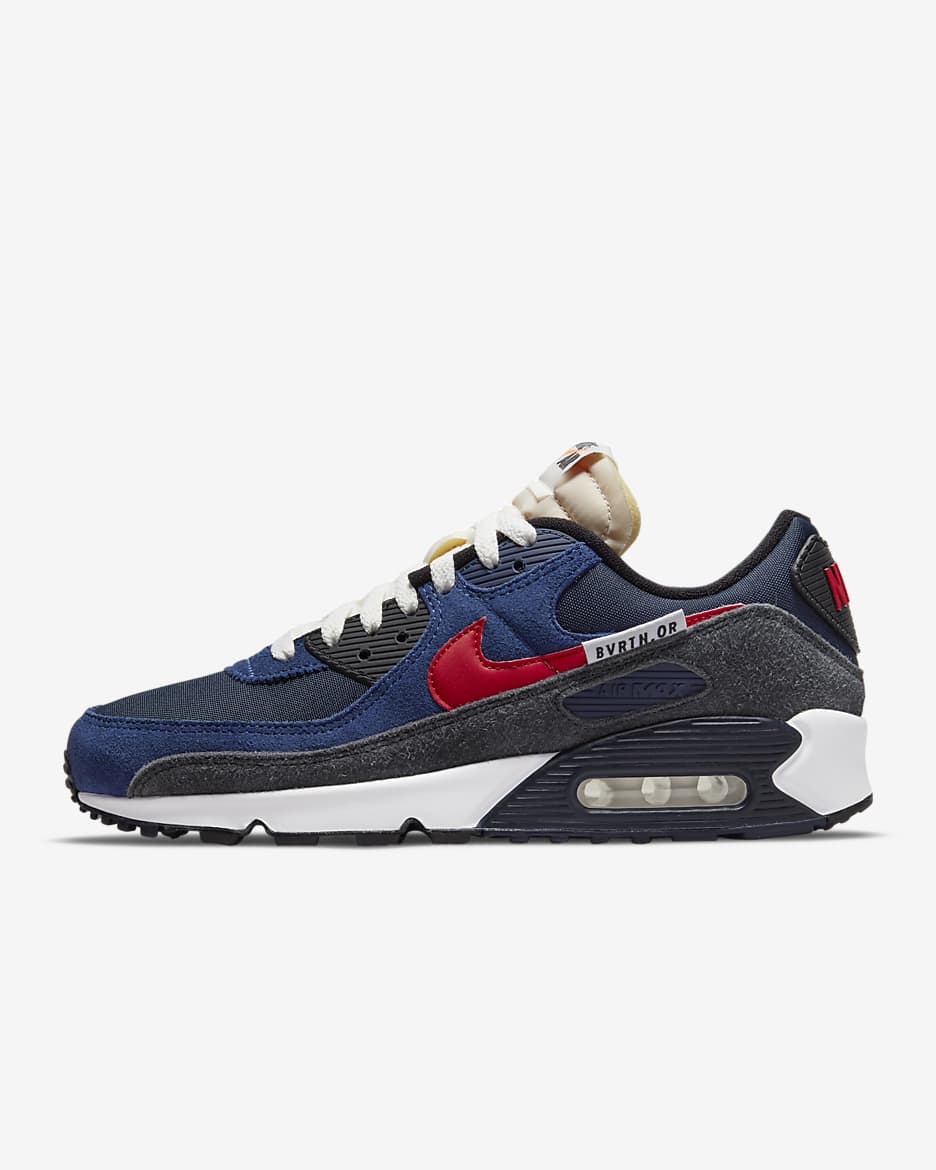 Calzado para hombre Nike Air Max 90 SE - Royal intenso/Negro/Obsidiana/Rojo universitario