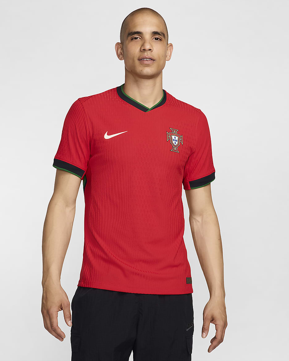 Portugal (Men's Team) 2024/25 Match Home Men's Nike Dri-FIT ADV Soccer Authentic Jersey - University Red/Pine Green/Pitch Blue/Sail