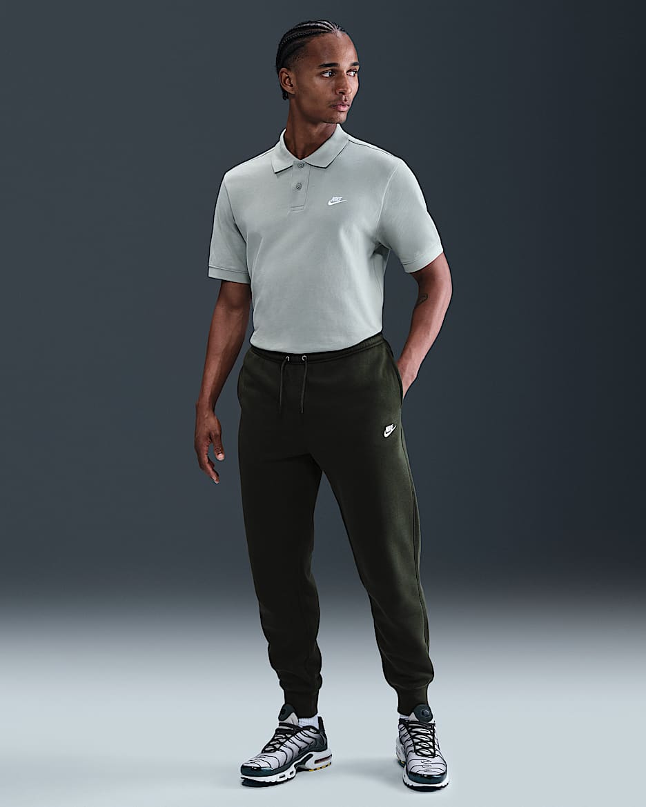 Nike Club joggingbroek voor heren - Sequoia/Sequoia/Wit