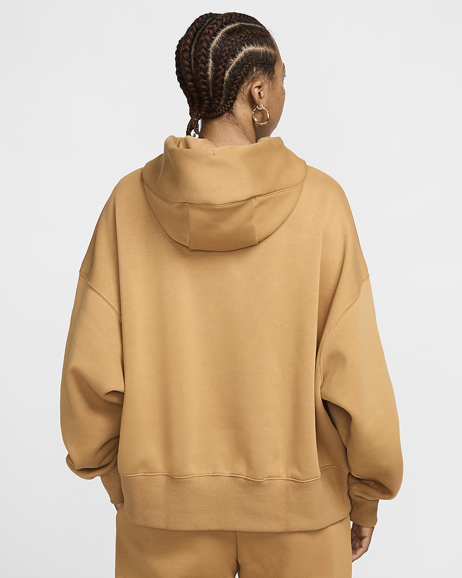 Nike Sportswear Phoenix Fleece Women's Over-Oversized Pullover Hoodie - Flax/Sail