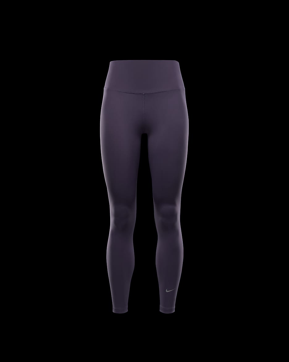 Nike One Leggings in voller Länge mit hohem Bund für Damen - Dark Raisin