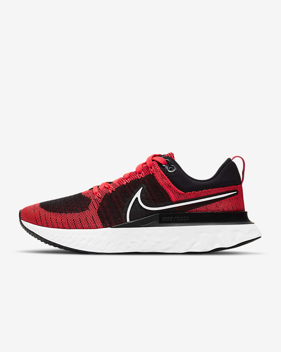 Nike React Infinity 2 Men's Road Running Shoes - Bright Crimson/Black/Dark Smoke Grey/White