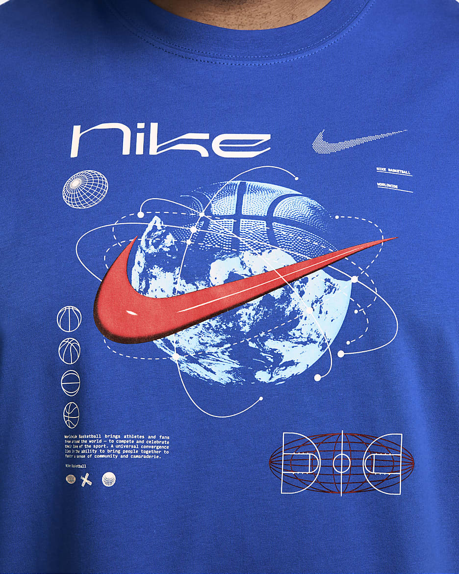 Ανδρικό T-Shirt μπάσκετ Max90 Nike - Game Royal