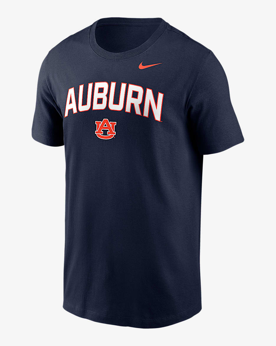 Auburn Primetime Arch Stack Men's Nike College T-Shirt - Navy