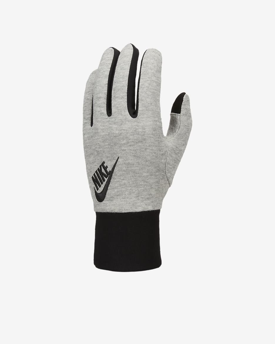 Gants Nike Club Fleece pour Homme - Dark Grey Heather/Noir/Noir