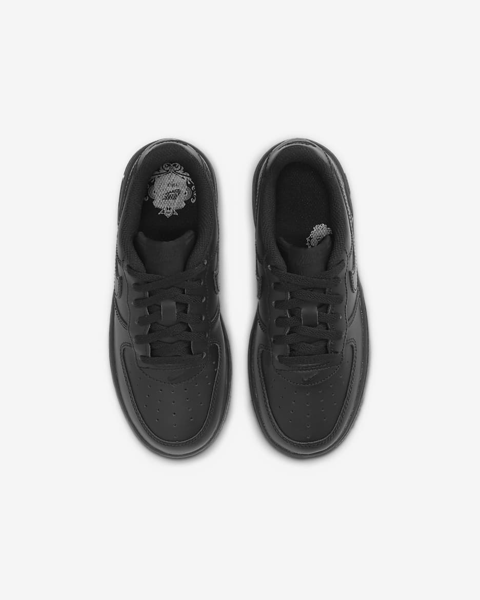 Tenis para niños de preescolar Nike Air Force 1 LE - Negro/Negro