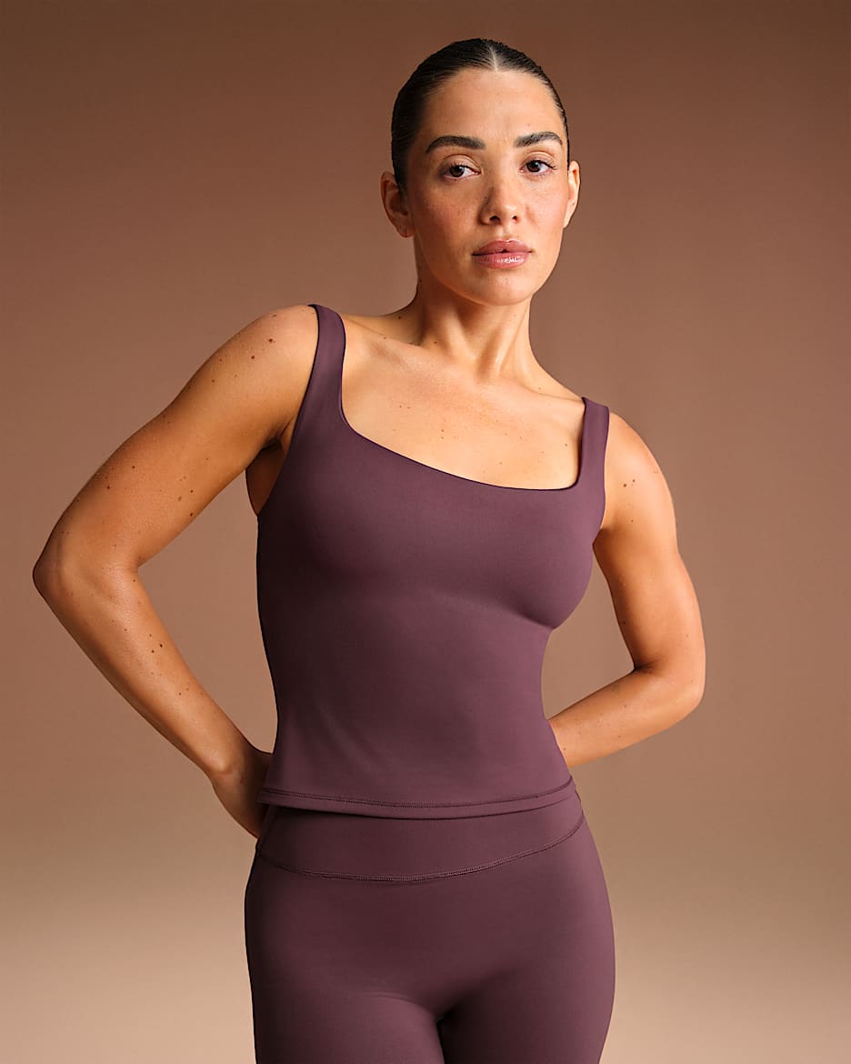NikeSKIMS Matte Women's Square-Neck Tank - NSKM CURRANT