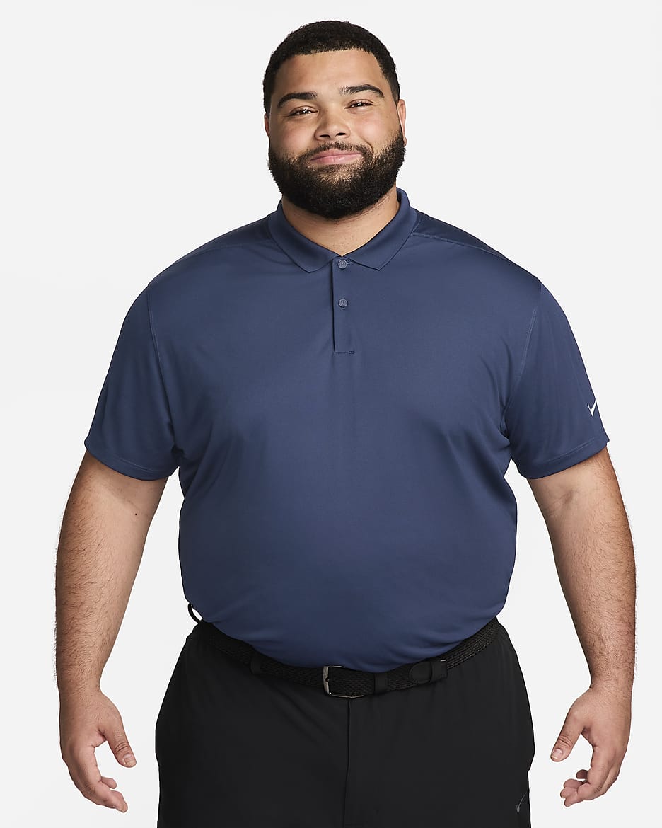 Nike Dri-FIT Victory Men's Golf Polo - College Navy/White