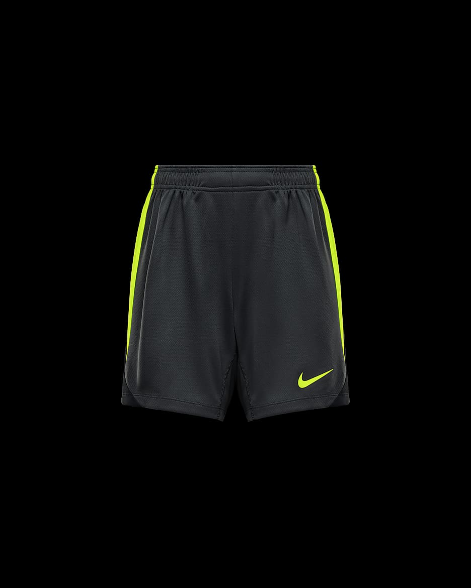 Nike Strike Dri-FIT fodboldshorts til kvinder - Anthracite/sort/Volt/Volt