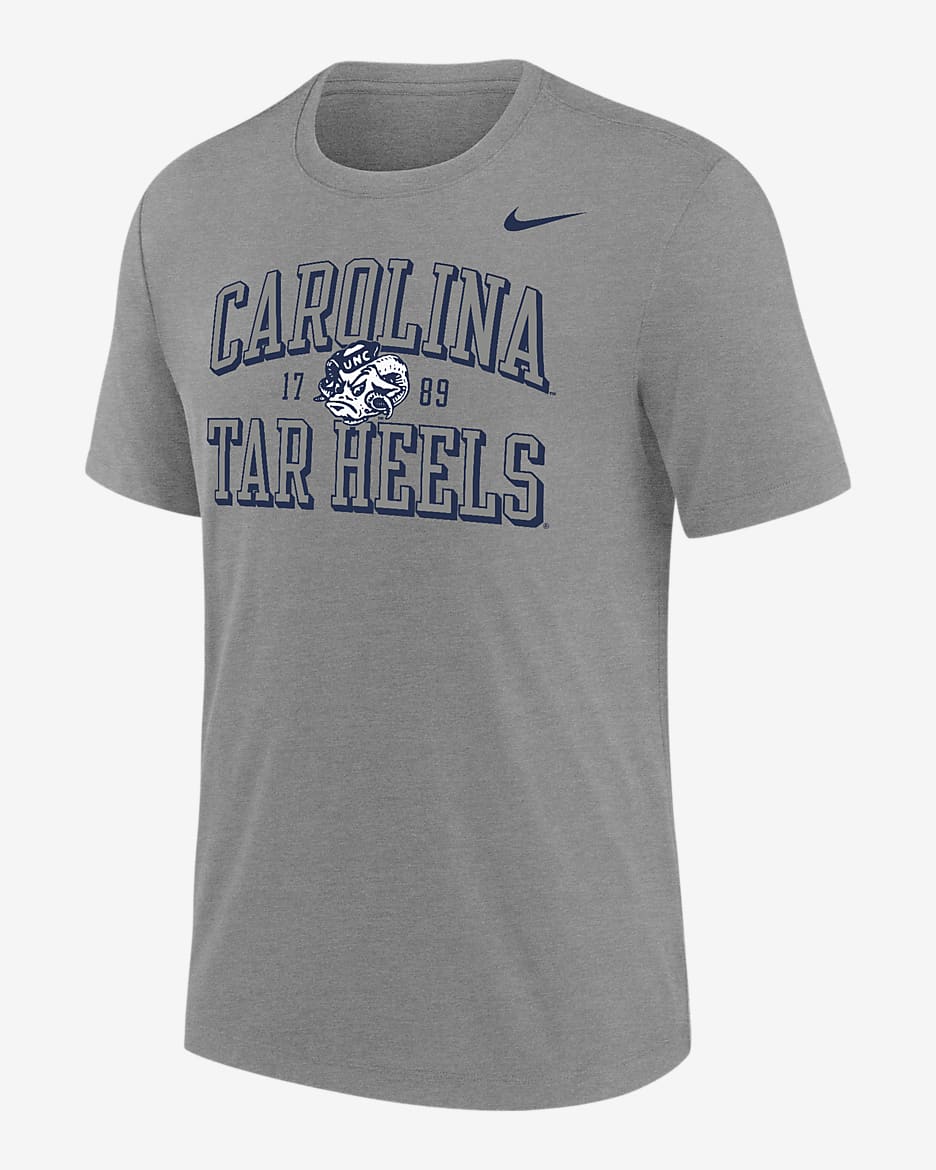 UNC Men's Nike College T-Shirt - Dark Grey Heather