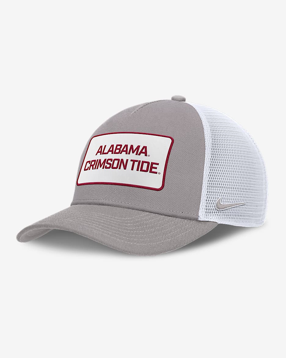 Gorra de rejilla universitaria Nike Nike ajustable para hombre Alabama On-Field Rise - Gris