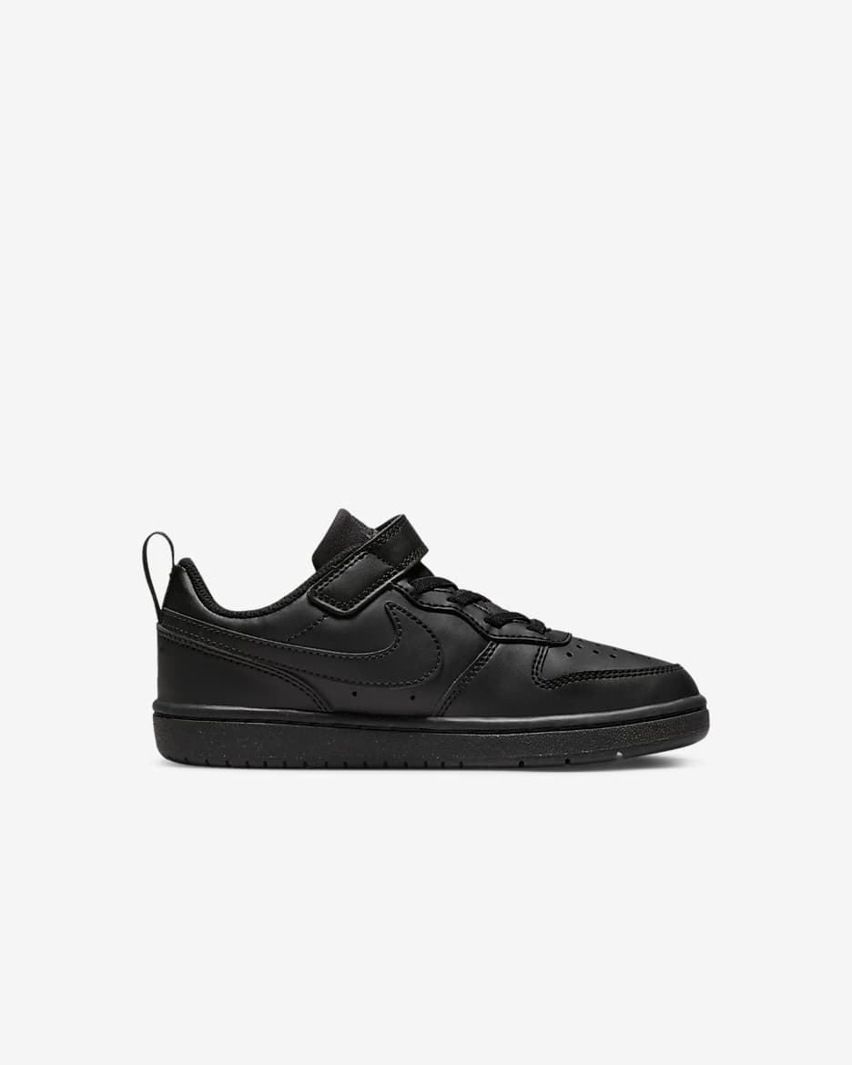 Nike Court Borough Low Recraft Younger Kids' Shoes - Black/Black/Black