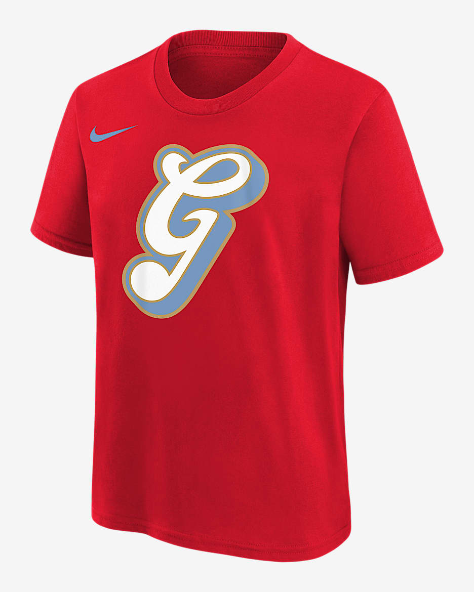 Memphis Grizzlies Essential City Edition Big Kids' Nike NBA T-Shirt - University Red