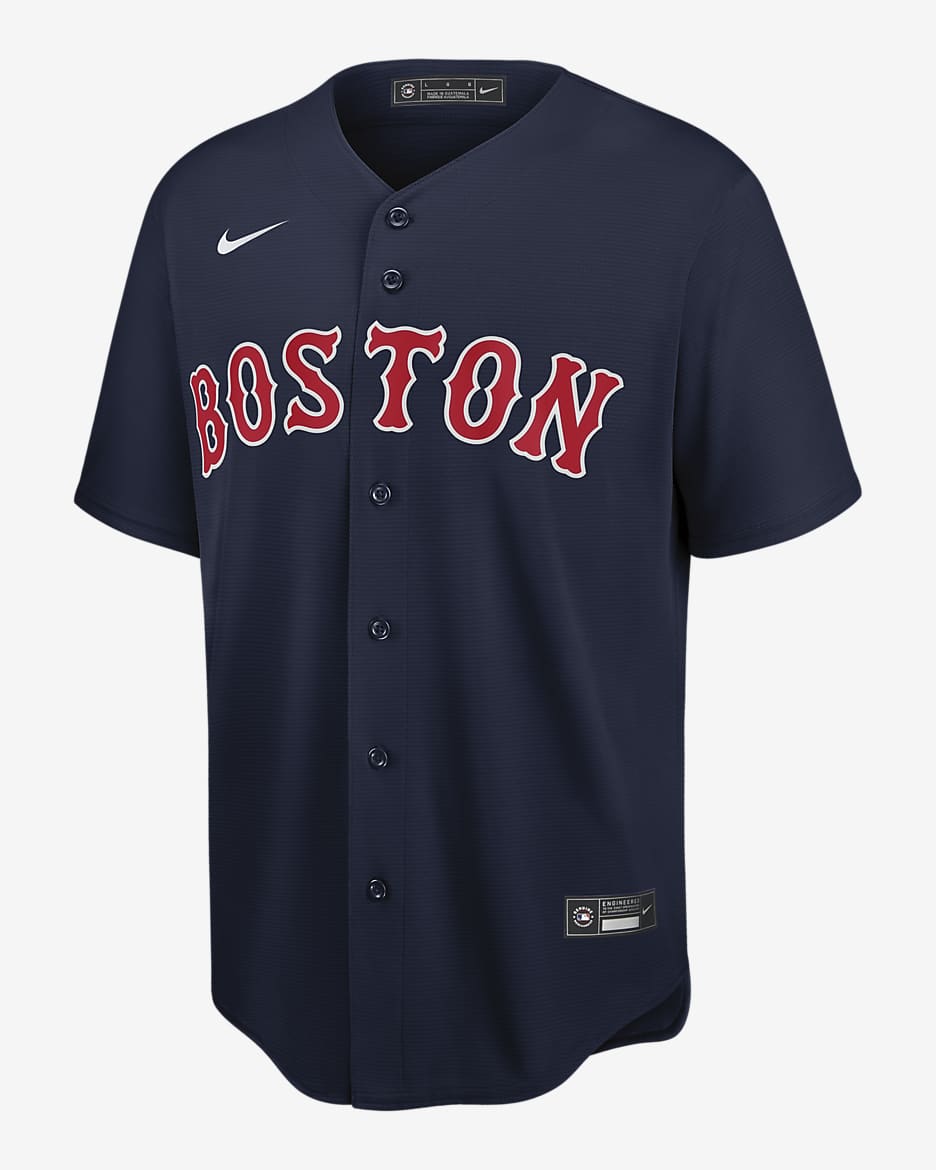 Camiseta de béisbol réplica para hombre MLB Boston Red Sox - Azul marino