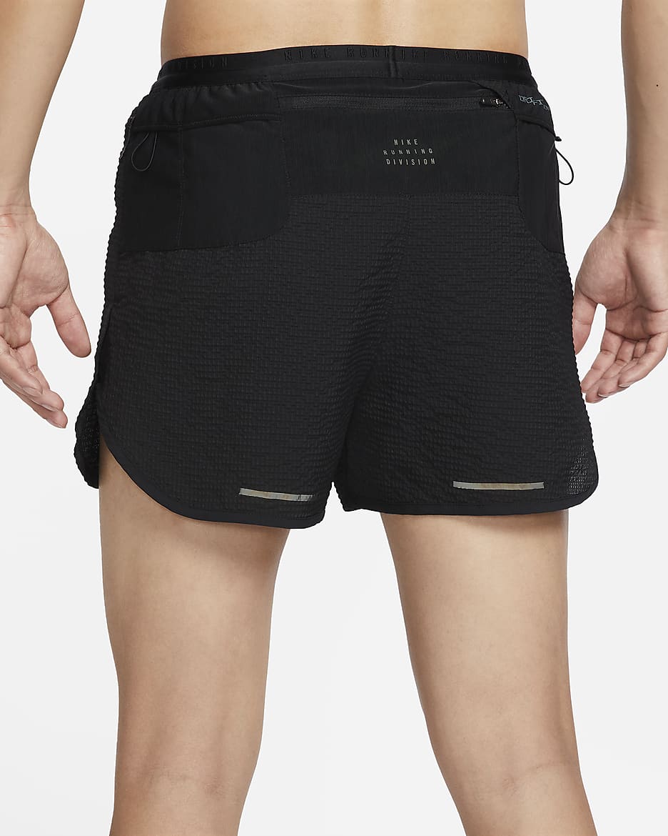 Nike Running Division Men's Dri-FIT ADV 4" Brief-Lined Running Shorts - Black