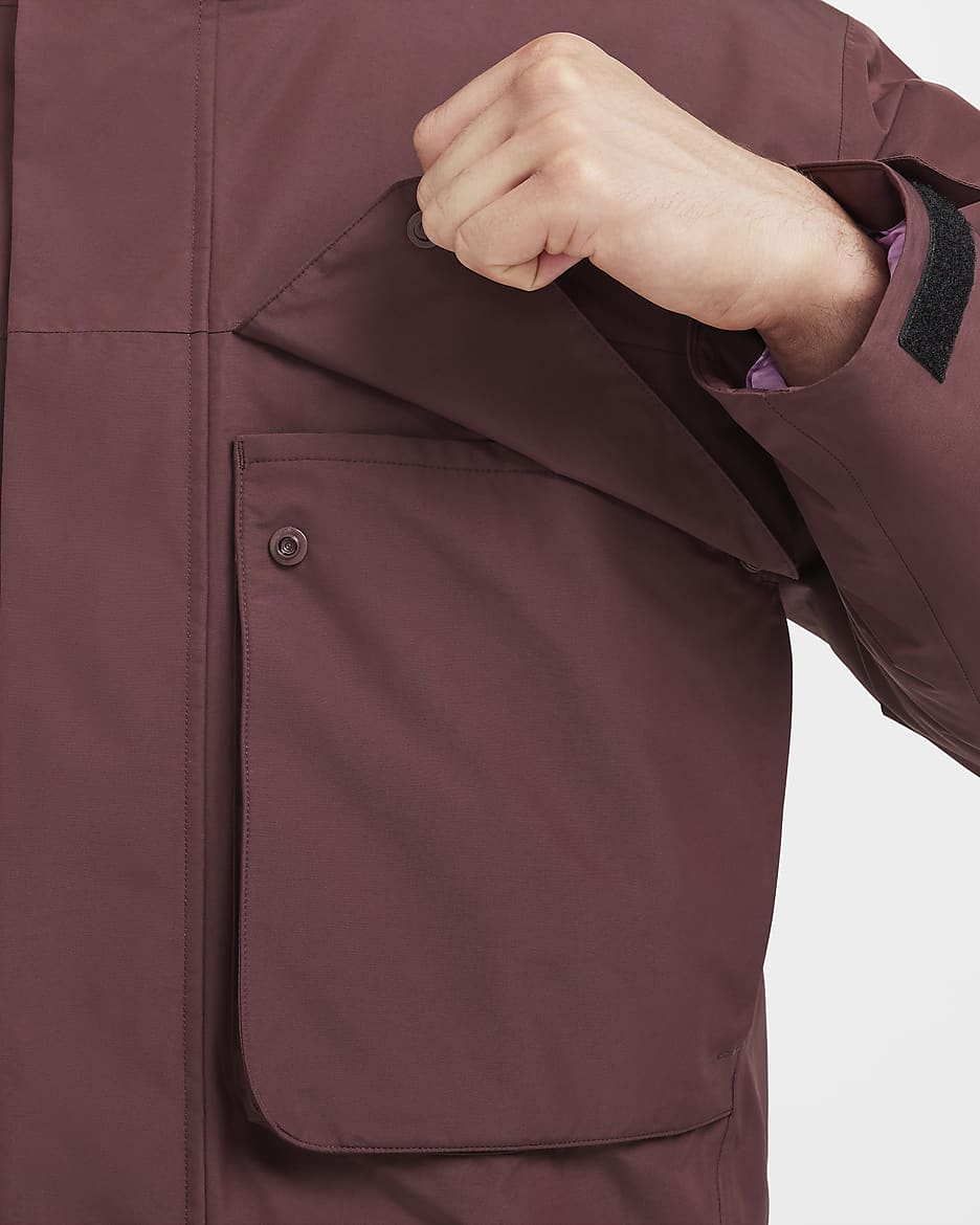 Veste Storm-FIT Nike ACG PrimaLoft® « Skull Peak » pour homme - Burgundy Crush/Beyond Pink/Noir/Summit White