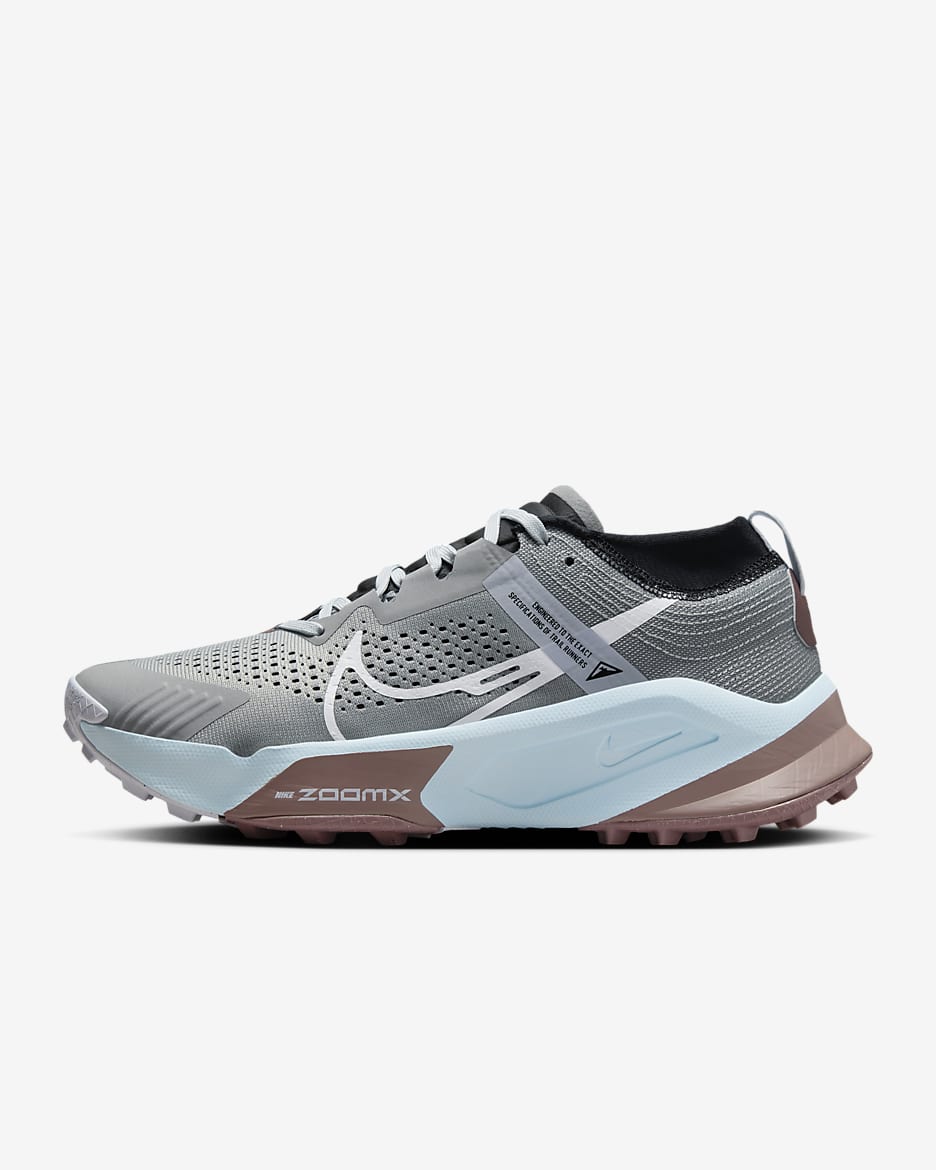 Nike Zegama Women's Trail Running Shoes - Light Smoke Grey/Black/Glacier Blue/White
