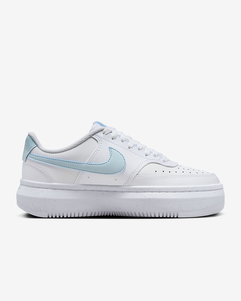 Nike Court Vision Alta Damesschoen - Wit/Glacier Blue