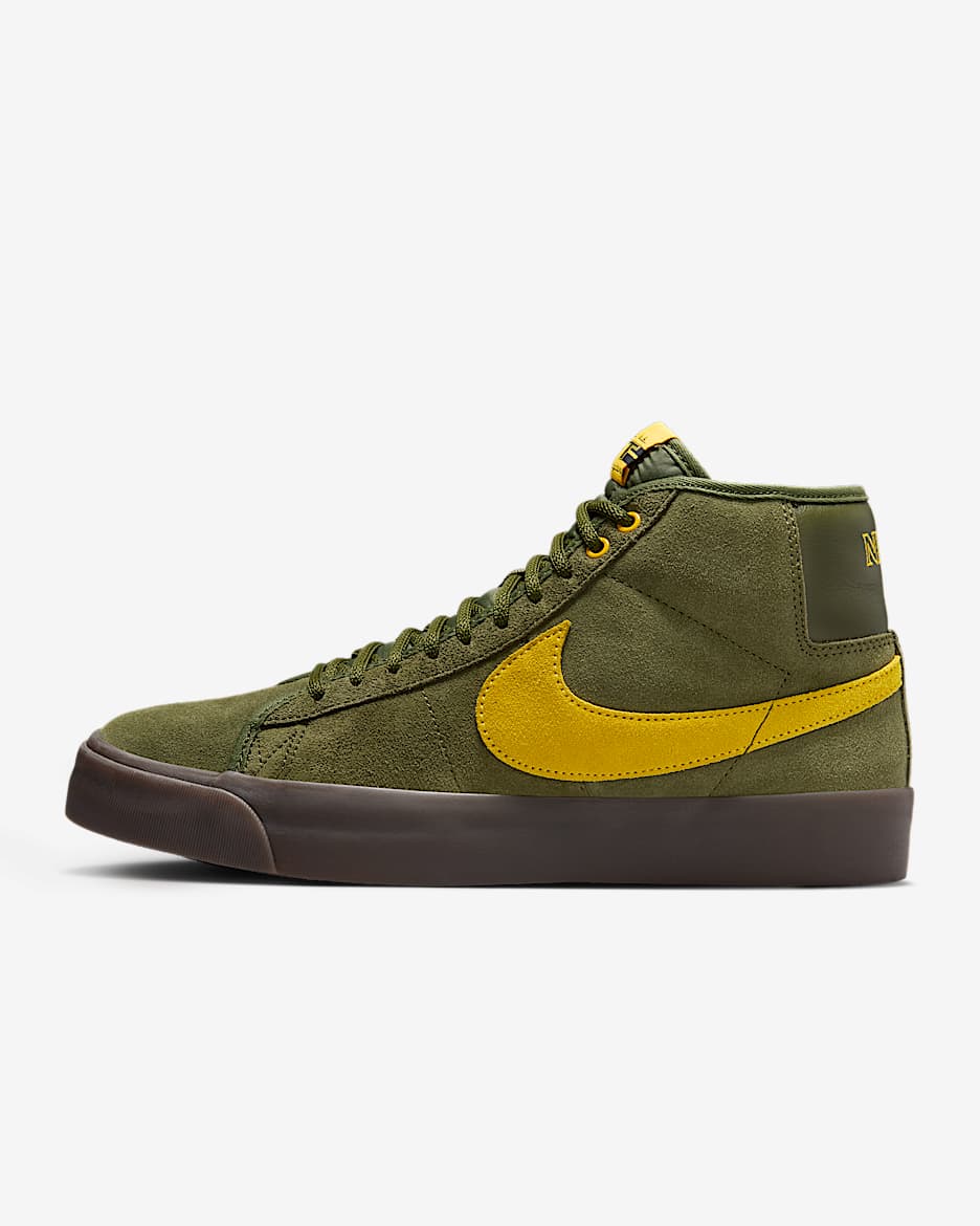 Chaussure de skate Nike Zoom Blazer Mid - Rough Green/Rough Green/Amarillo