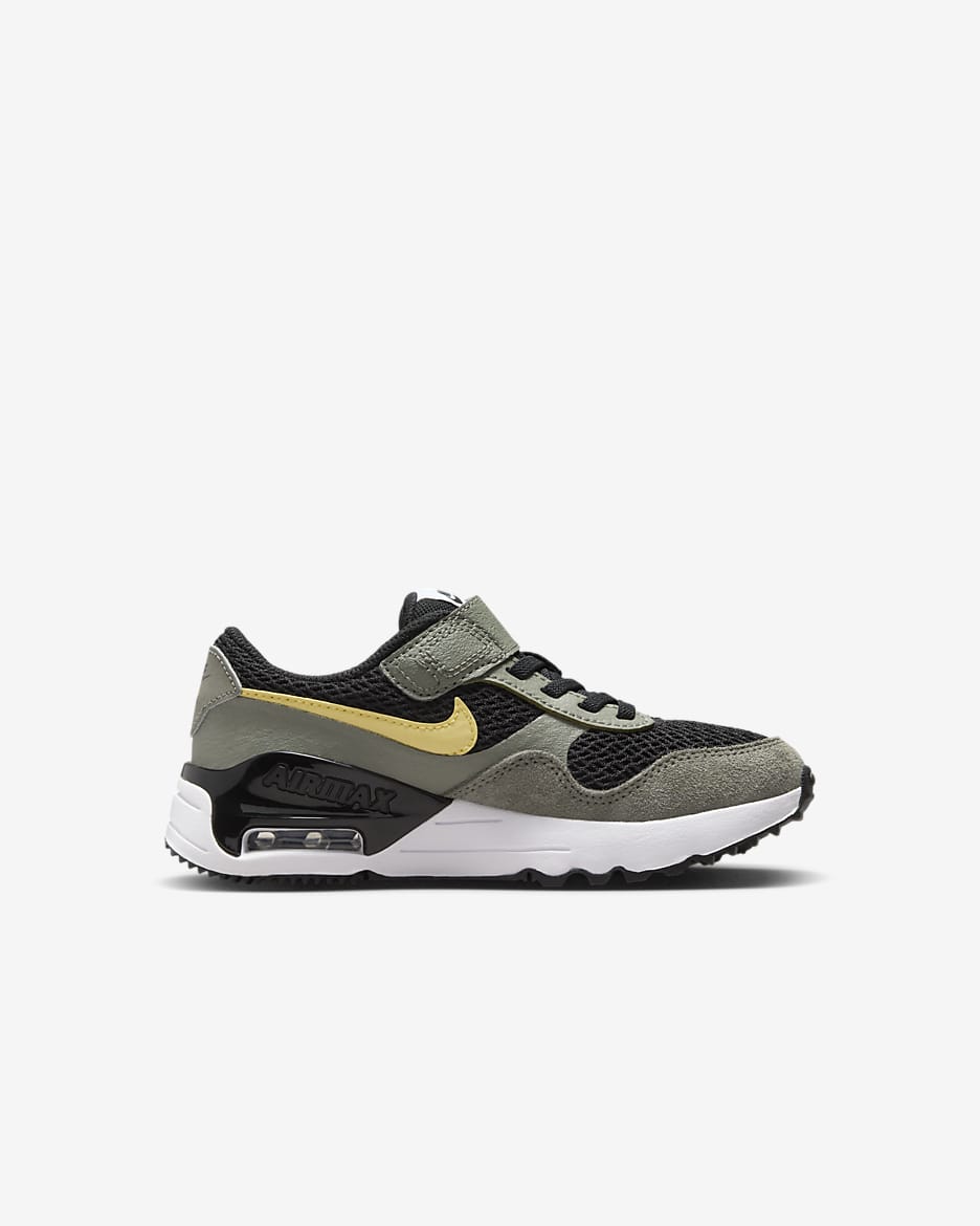 Nike Air Max SYSTM Younger Kids' Shoes - Black/Dark Stucco/Black/Saturn Gold