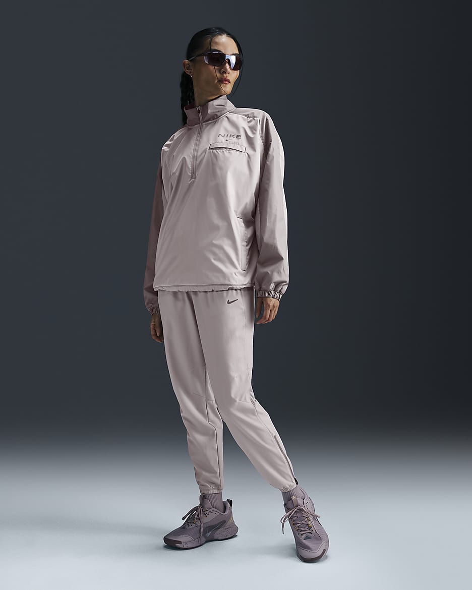 Nike Women's Dri-FIT Running Trousers - Platinum Violet/Light Violet Ore/Light Violet Ore/Taupe Grey