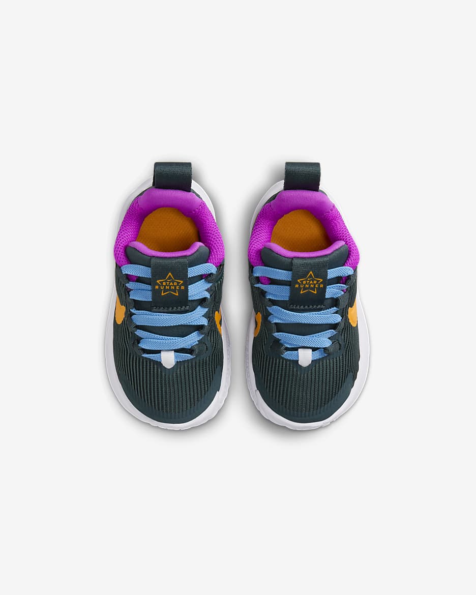 Nike Star Runner 4 Schuh für Babys und Kleinkinder - Deep Jungle/Hyper Violet/Vapor Green/Sundial