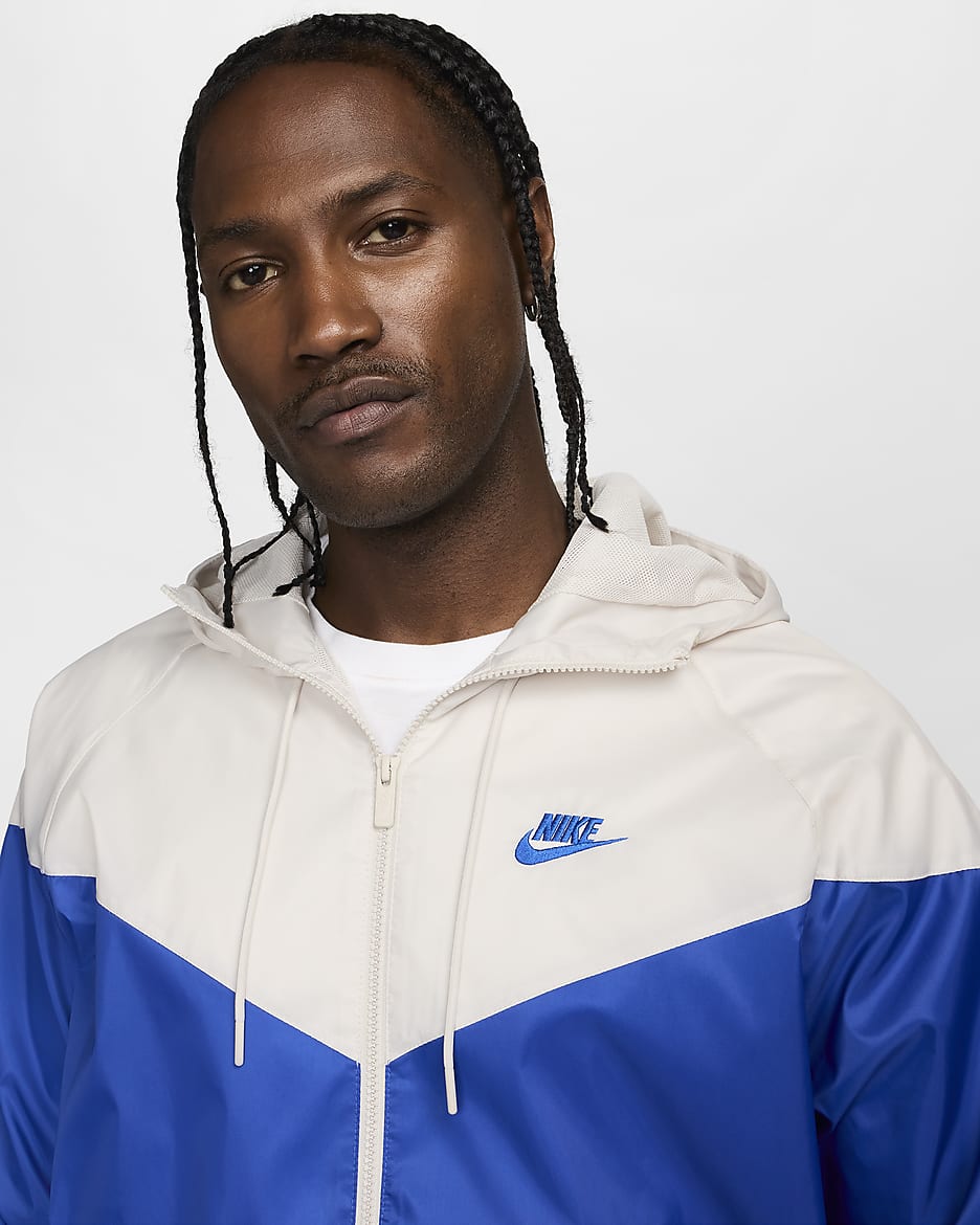 Nike Sportswear Windrunner Men's Hooded Jacket - Game Royal/Light Orewood Brown/Game Royal