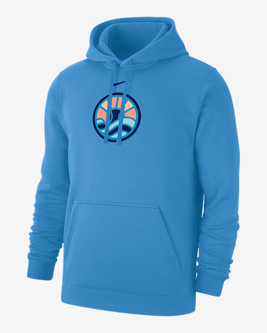 Sudadera con gorro sin cierre de tenis de tejido Fleece para hombre Nike Club - Azul valor