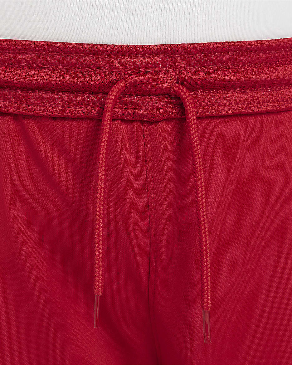 Shorts de fútbol Nike Dri-FIT del Liverpool FC local 2023/24 Stadium para niños talla grande - Rojo gimnasio/Blanco