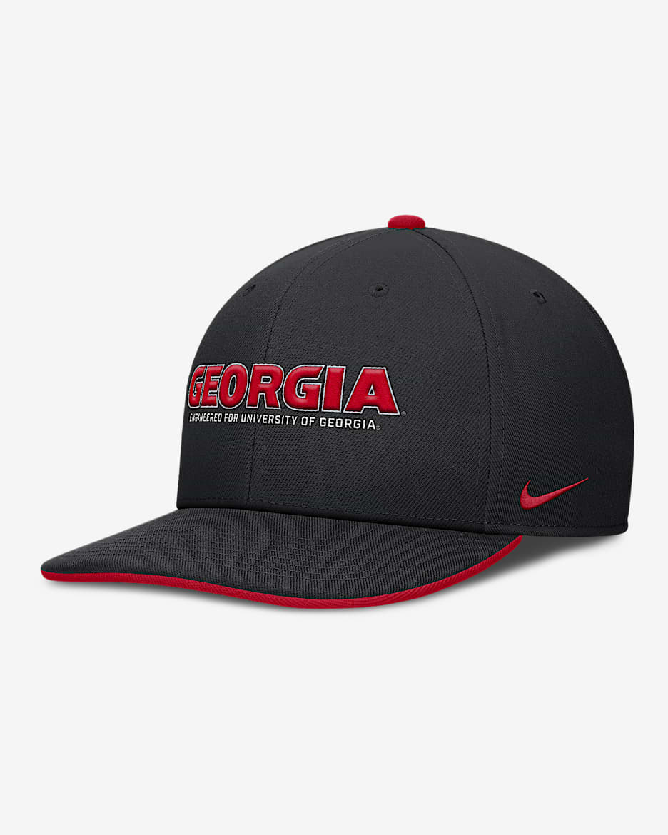 Georgia On-Field Club Men's Nike Dri-FIT College Adjustable Hat - Black