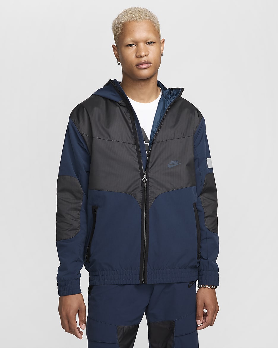 Veste tissée Nike Air Max pour Homme - Armory Navy/Dark Smoke Grey/Noir