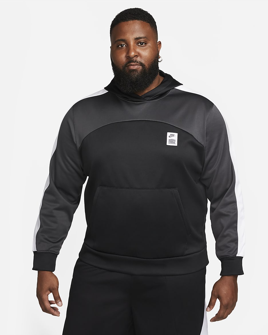 Nike Starting 5 Men's Therma-FIT Basketball Hoodie - Black/Dark Smoke Grey/White/Dark Smoke Grey