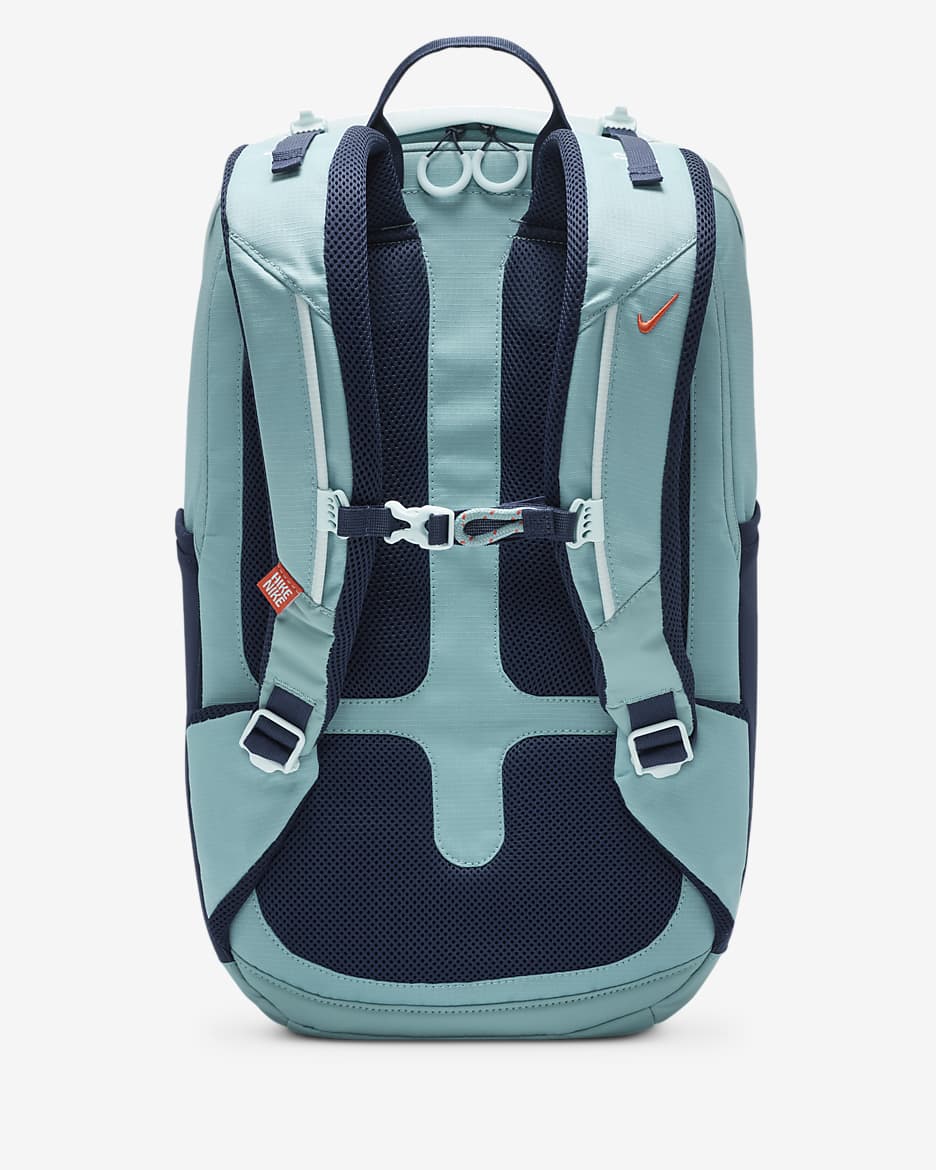 Nike Hike Backpack (27L) - Denim Turquoise/Midnight Navy/Vintage Coral