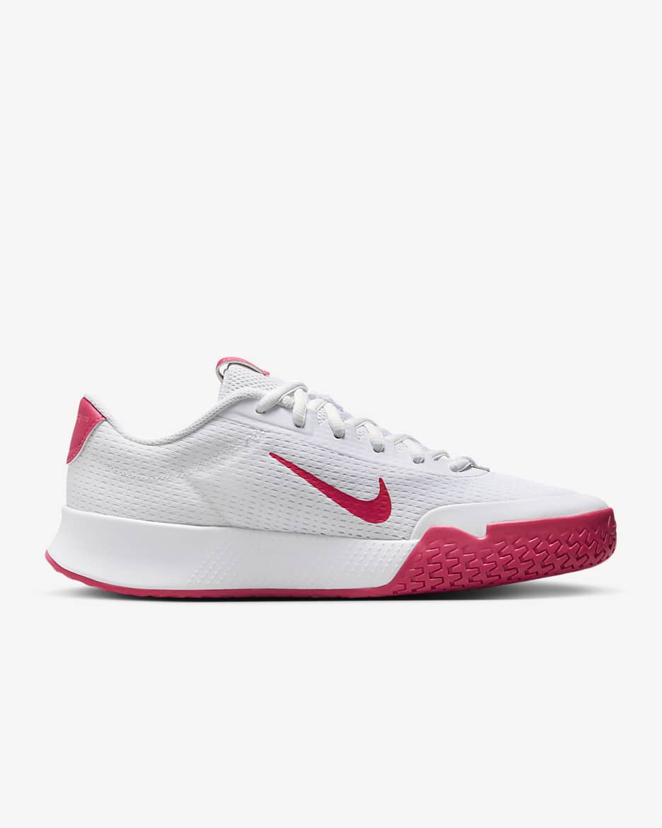 NikeCourt Vapor Lite 2 Hardcourt tennisschoenen voor dames - Wit/Hot Punch/Crimson Tint/Aster Pink