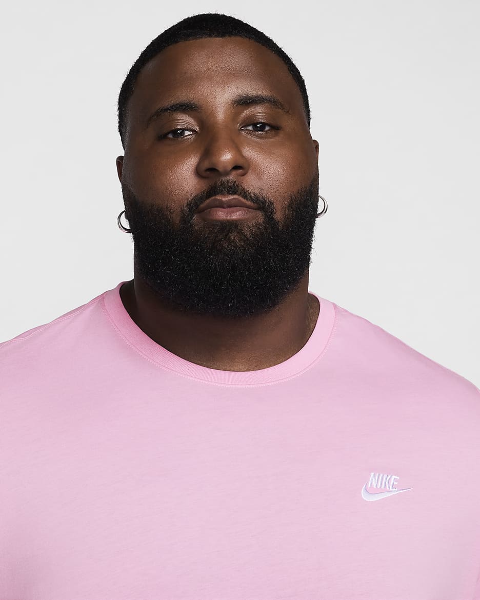 T-shirt Nike Sportswear Club pour Homme - Pink Rise