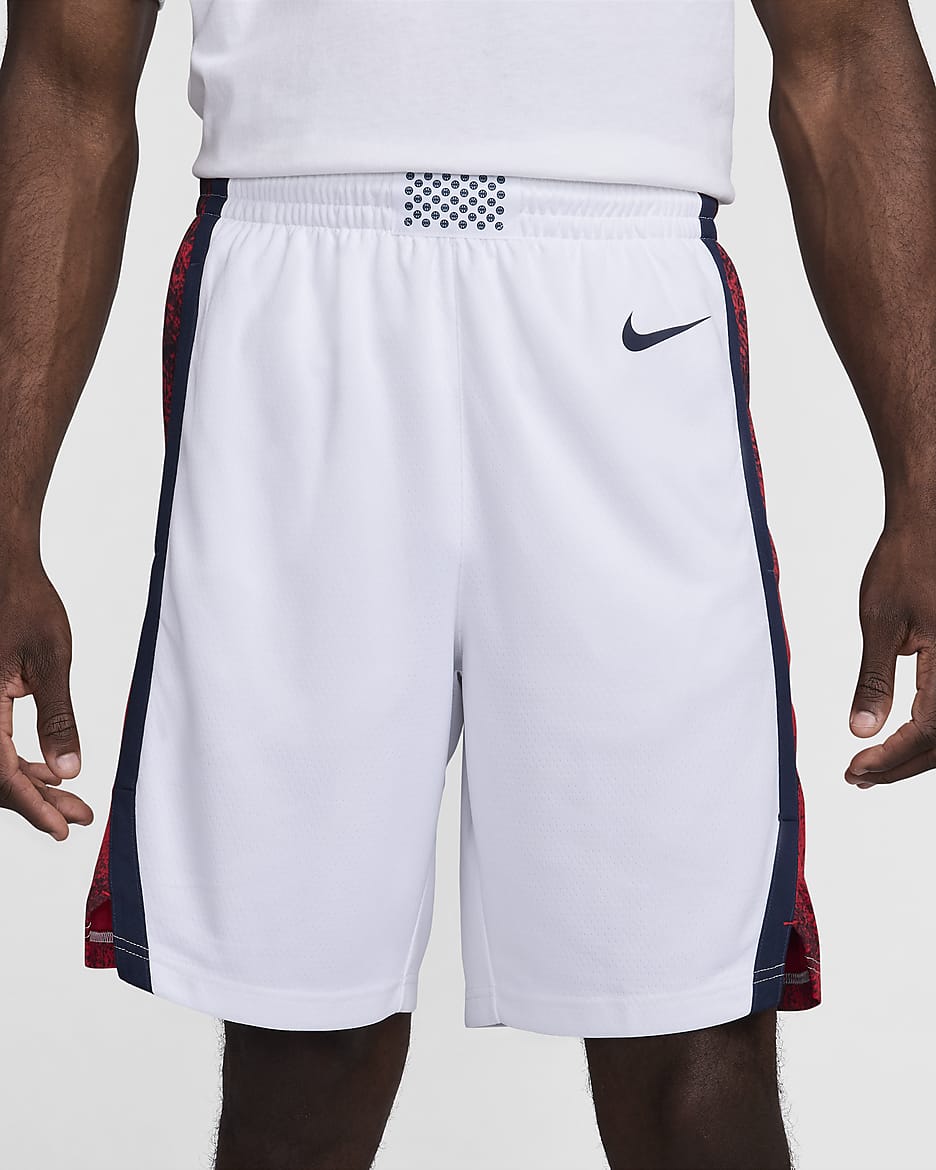 Short Nike Basketball États-Unis Limited Domicile pour homme - Blanc/Obsidian