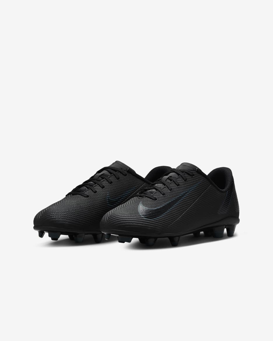 Korki piłkarskie typu low top na różne typy nawierzchni dla małych/dużych dzieci Nike Jr. Mercurial Vapor 16 Club MG - Czerń/Deep Jungle/Czerń