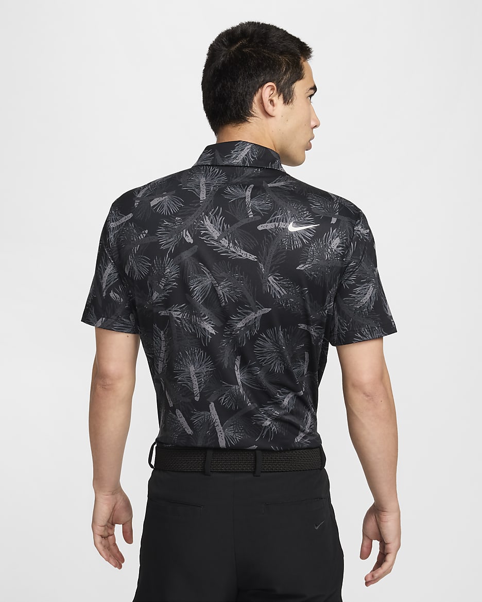 Nike Tour Men's Dri-FIT Golf Polo - Dark Smoke Grey/White