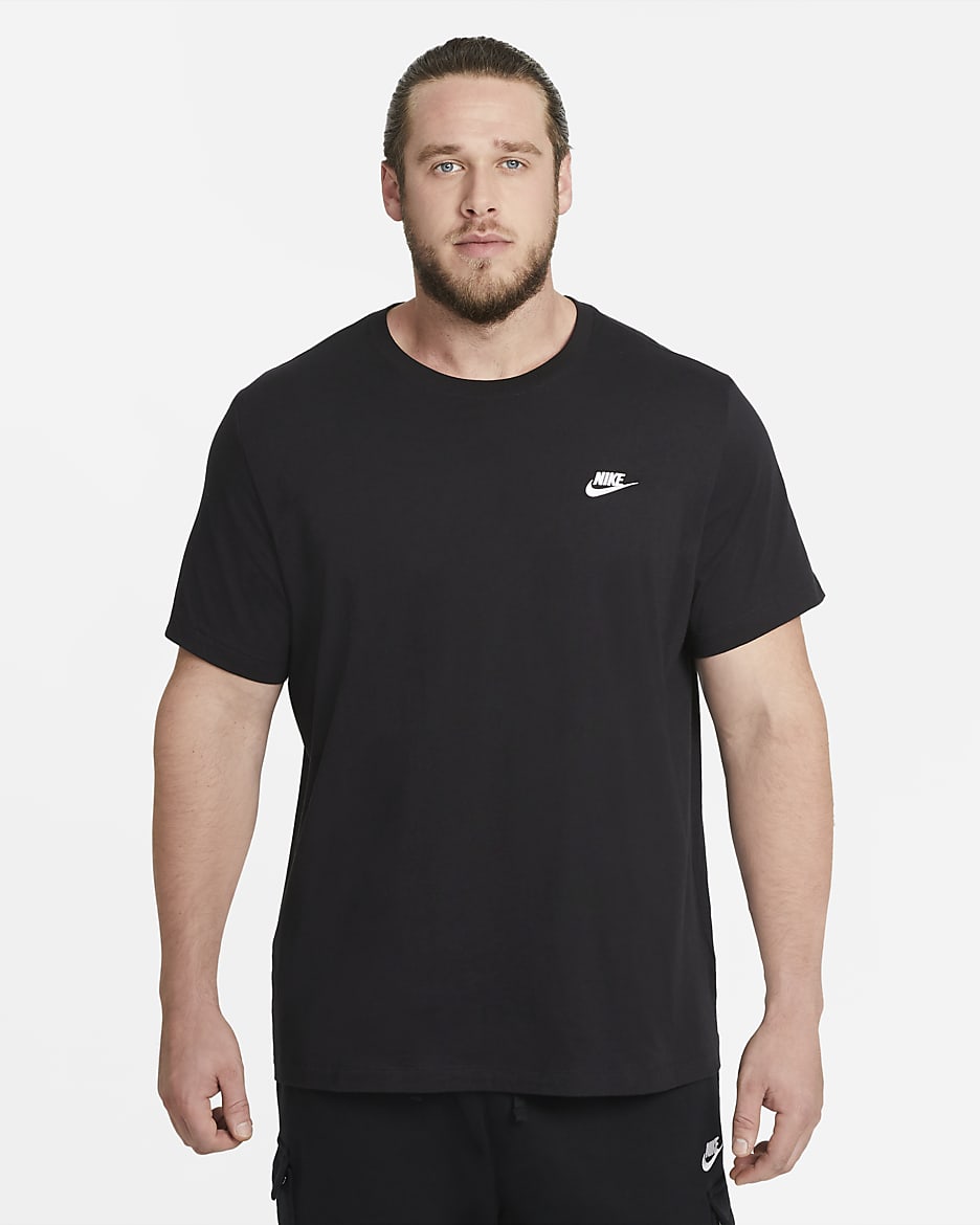 Nike Sportswear Club T-shirt voor heren - Zwart/Wit