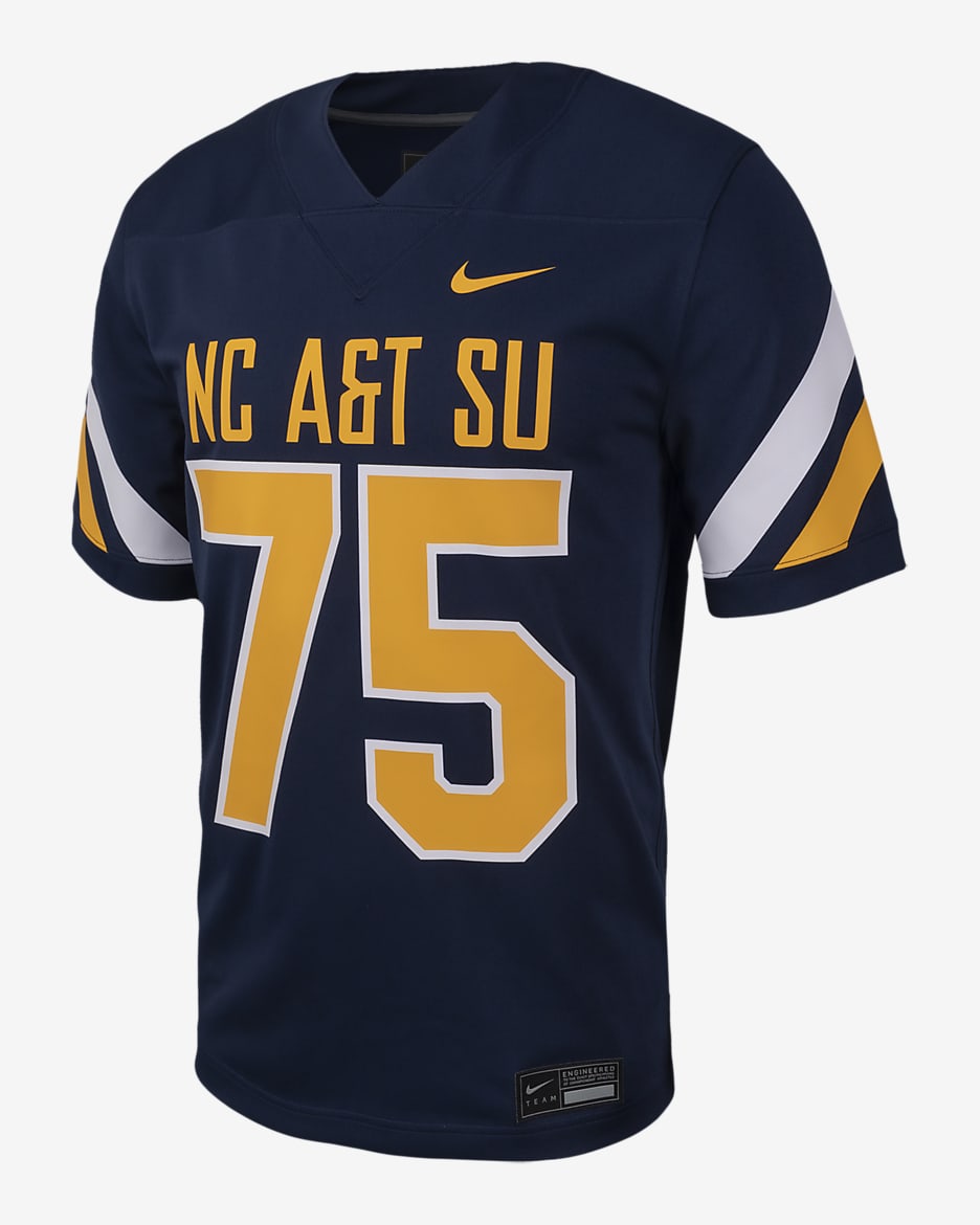 North Carolina A&T 2023 Men's Nike College Football Jersey - Navy
